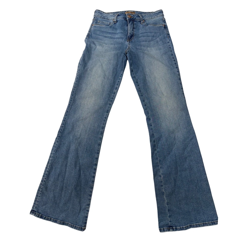 Kut from the Kloth Ana High Rise Fab Ab Flare Jeans Blue Denim Size 4 Women
